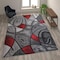 Flash Furniture Red 8' x 10' Abstract Design Accent Area Rug ACD-RGTRZ860-810-RD-GG - alternate 1